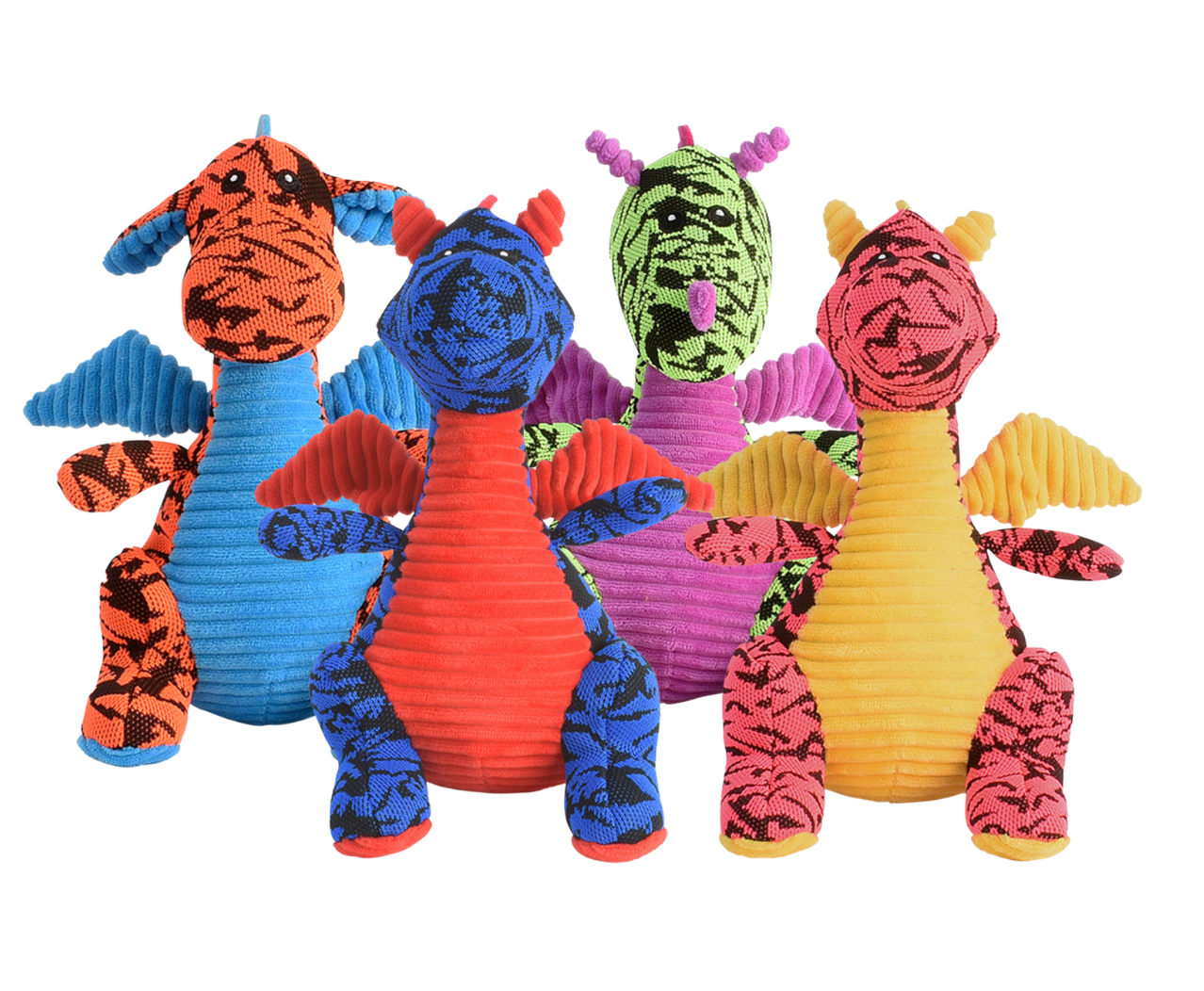 Multipet Mini Dragon Dog Toy Colors Vary