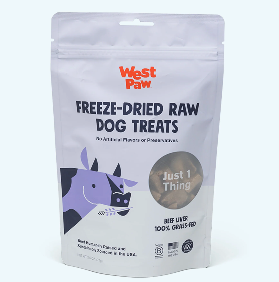 WestPaw Freeze-Dried Raw Dog Treats Beef Liver