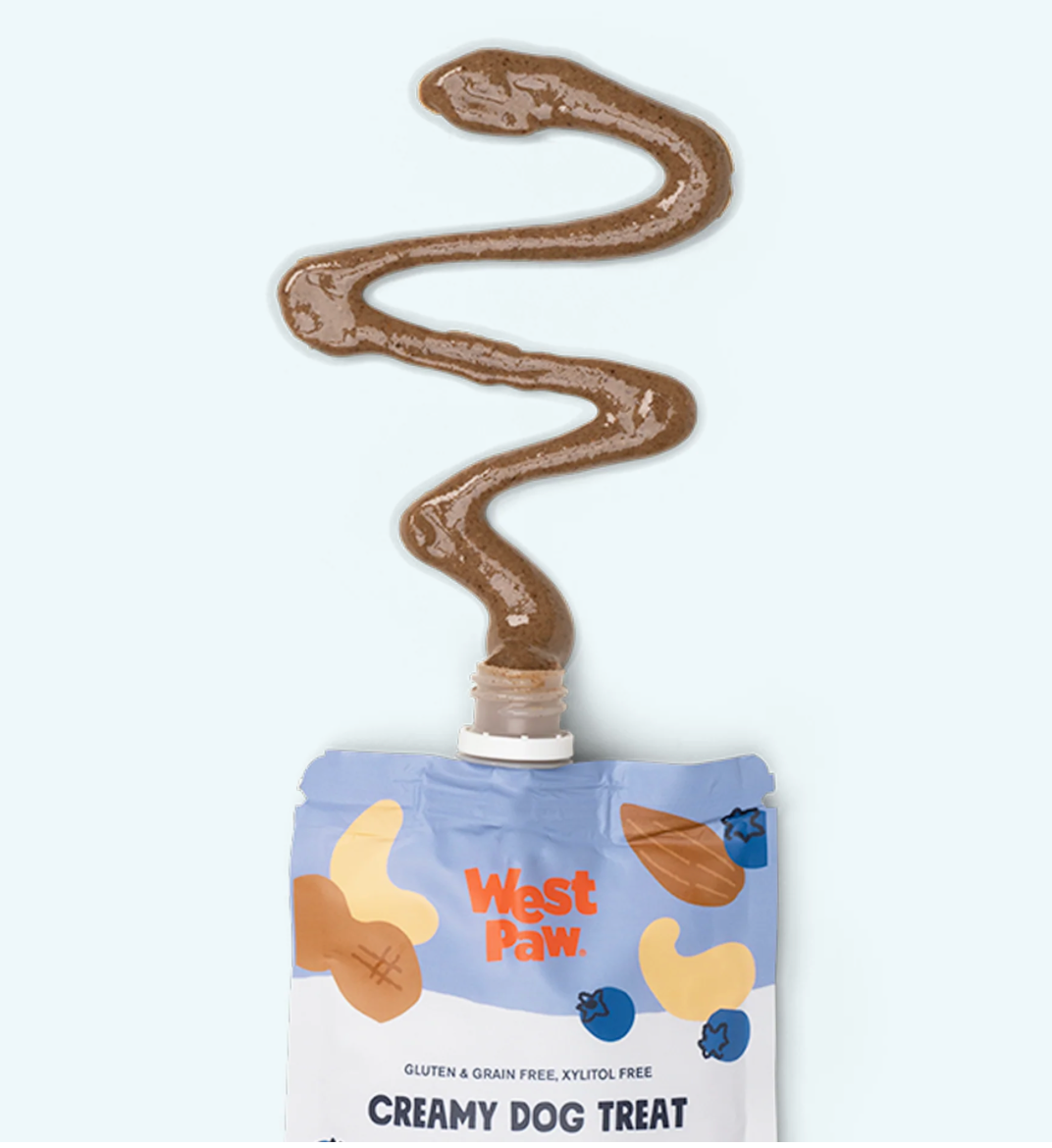 WestPaw Creamy Dog Treat Mixed Nut Butter, Blueberry, & Chia Recipe