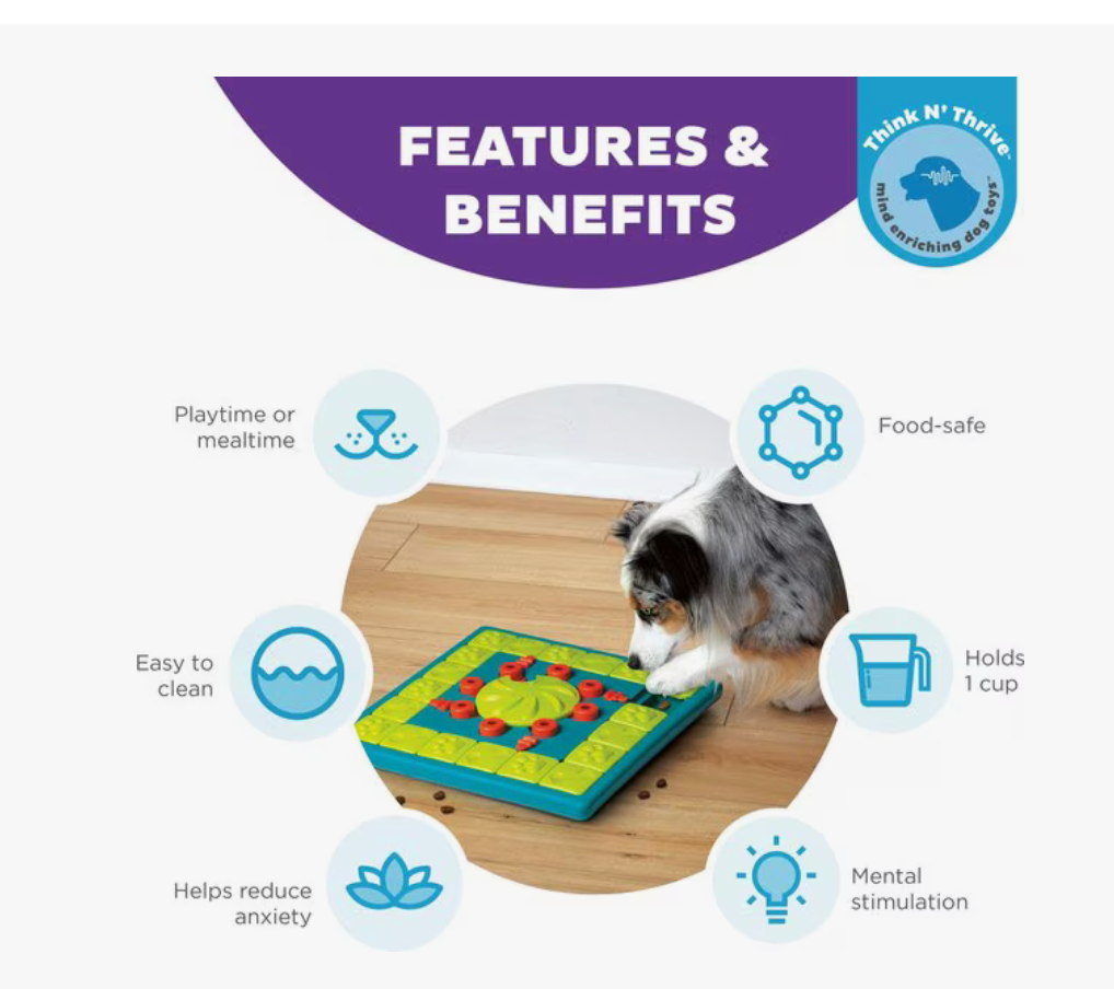 Outward Hound MultiPuzzle Interactive Dog Treat Puzzle Toy