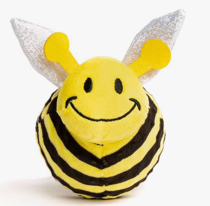 fabdog Bumble Bee faball Squeaky Dog Toy