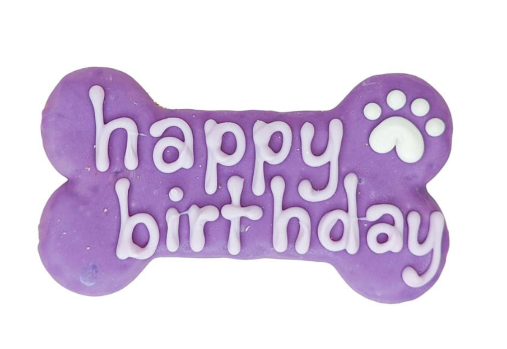 Cookie Purple Happy Birthday