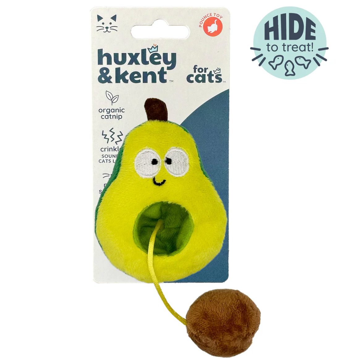 Huxley & Kent avocado popper cat toy