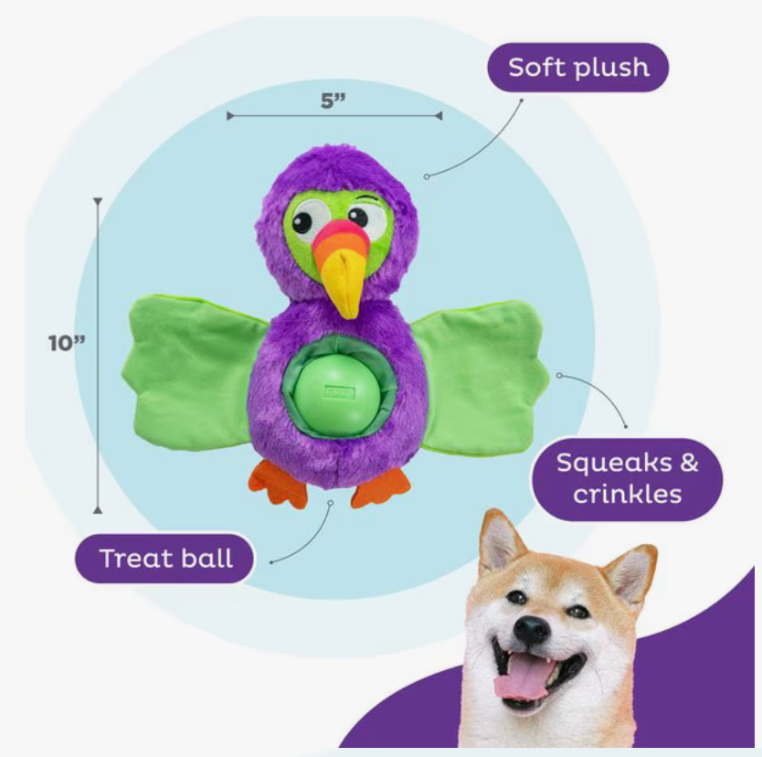 Outward Hound Hide-Ablez Interactive Plush Puzzle Dog Toy