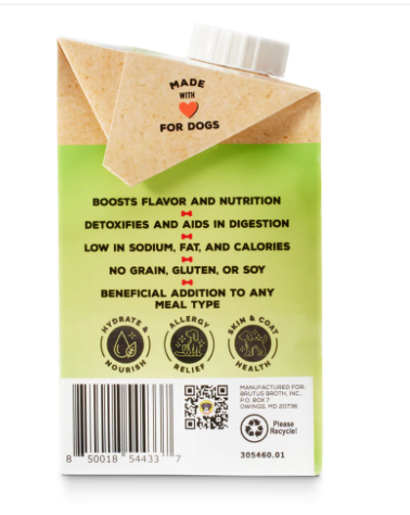 Brutus Bone Broth Mini Skin & Coat Formula - Vegetable Broth