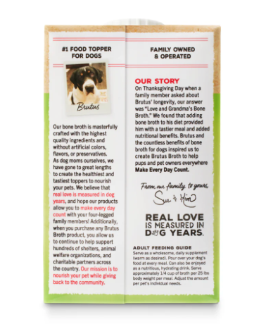 Brutus Bone Broth Mini Skin & Coat Formula - Vegetable Broth