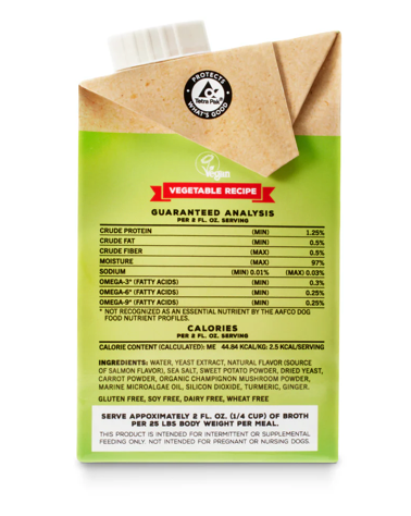 Brutus Bone Broth Mini Skin & Coat Formula - Vegetable Broth
