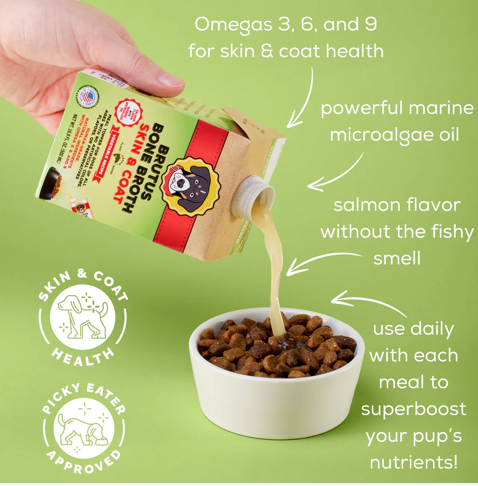 Brutus Bone Broth Mini Skin & Coat Formula - Vegetable Broth