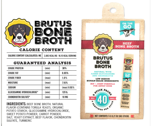 Brutus Bone Broth Brutus on the Go - Beef