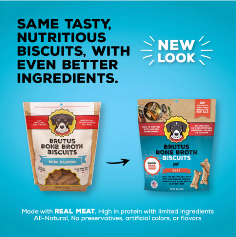 Brutus Bone Broth Brutus Broth Biscuits - Beef (New Formula!)
