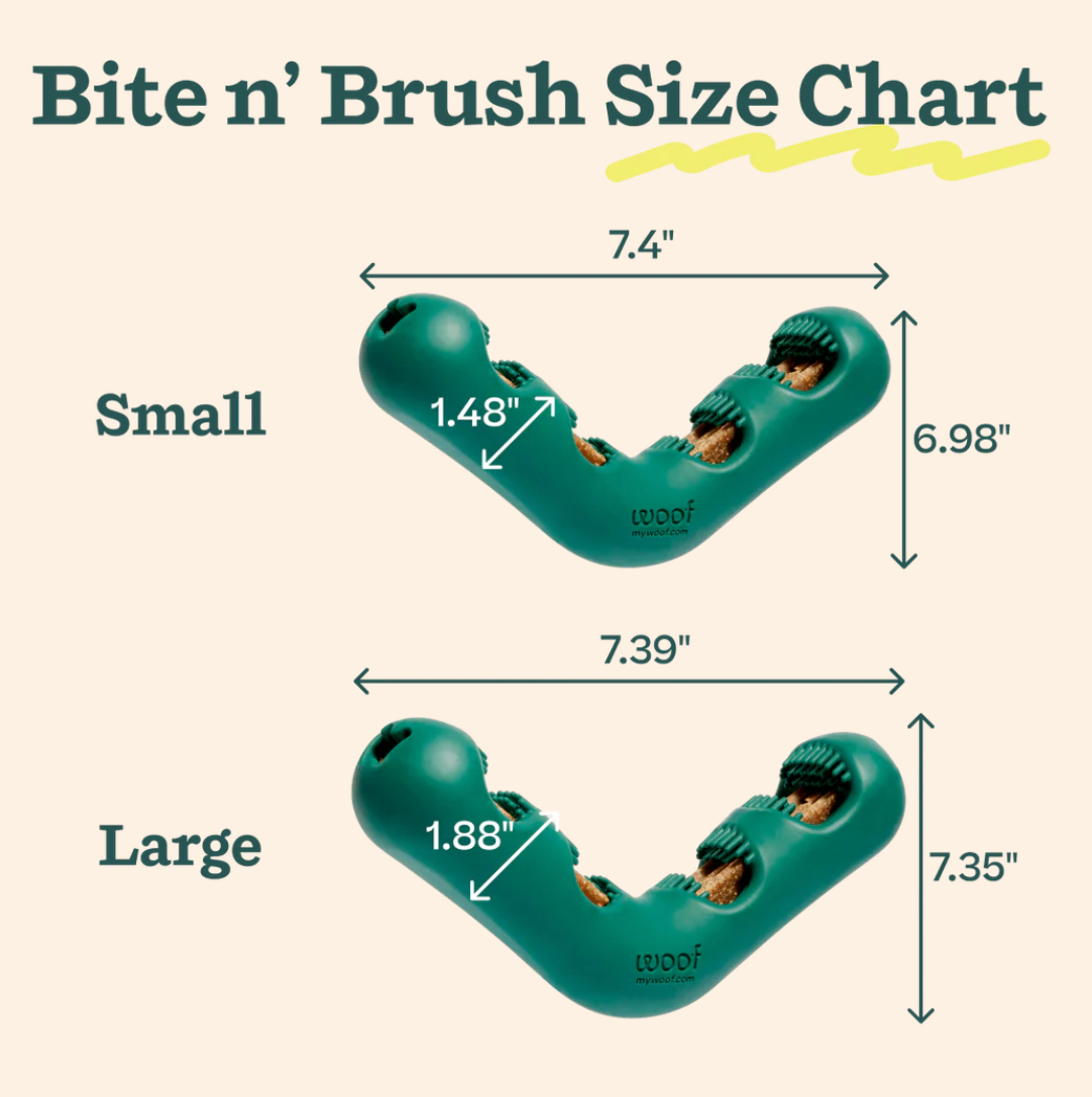 Woof Pet The Bite n' Brush