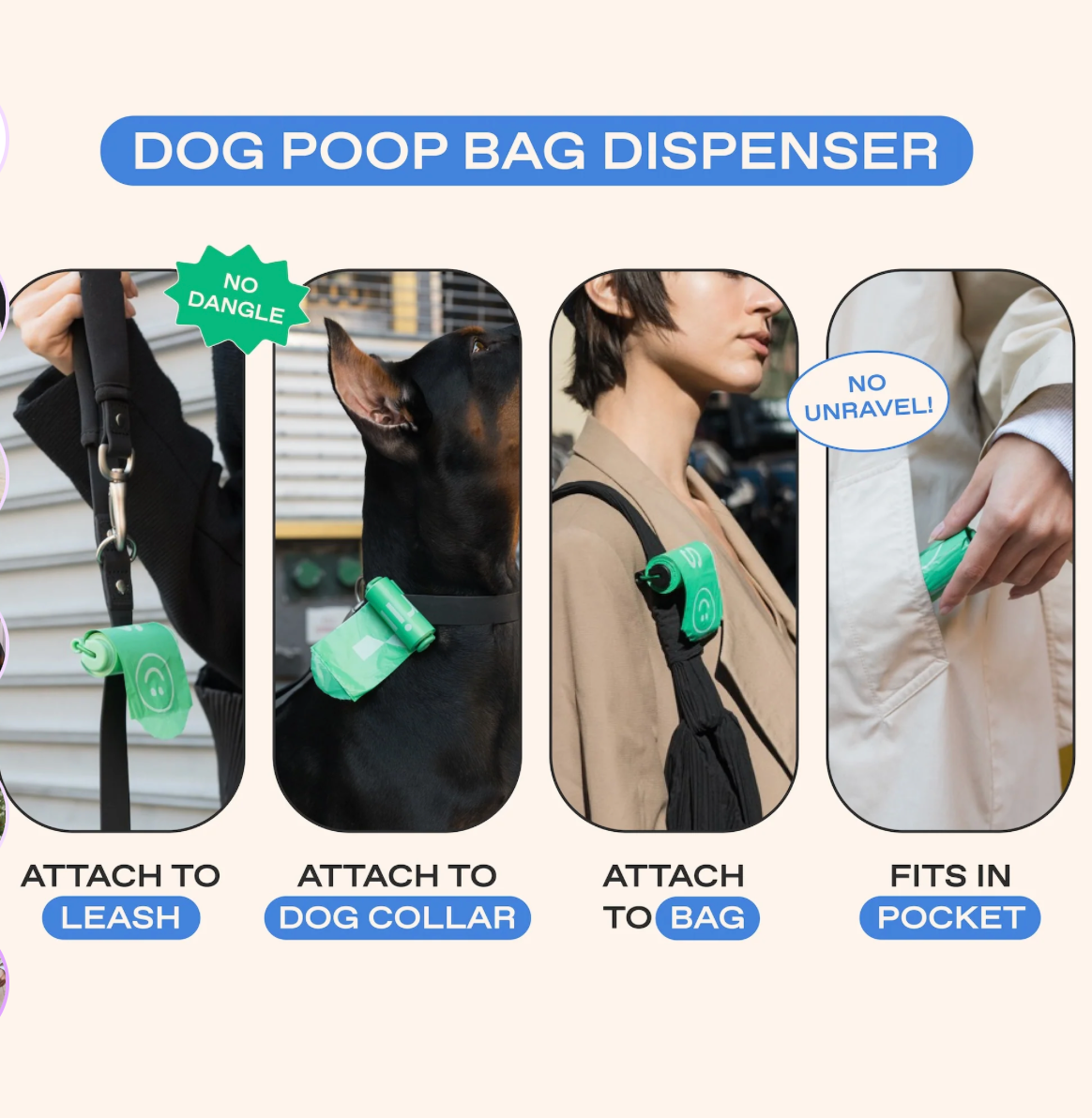 Springer Dog Poop Bag Dispenser + 15 Premium Poop Bags