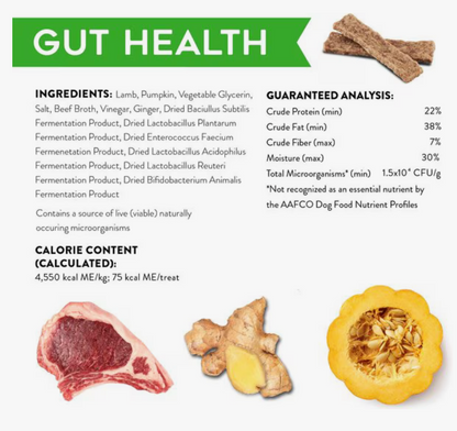 Dogswell Gut Health Meaty Jerky Dog Treats, Lamb