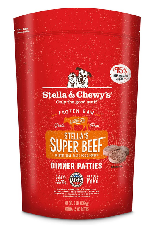 Stella & Chewy's Raw Frozen Super Beef Dinner Patties