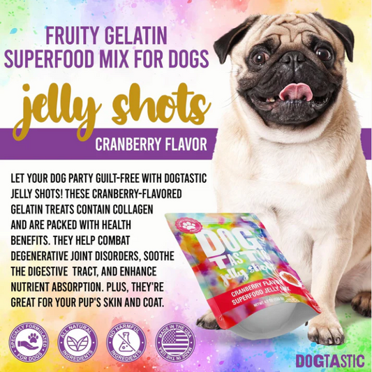 SodaPup Dogtastic Jelly Shots – Cranberry Flavored