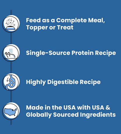 Rawbble® Freeze-Dried Food for Dogs – Turkey Recipe