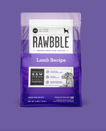 Rawbble® Dry Food for Dogs – Lamb Recipe