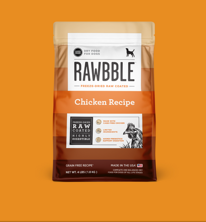 Rawbble® Dry Food for Dogs – Chicken Recipe