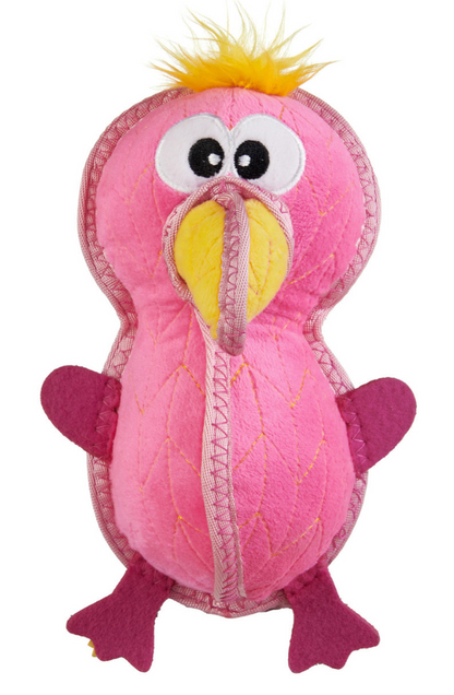 Outward Hound Xtreme Seamz Flamingo Bird Pet Toy