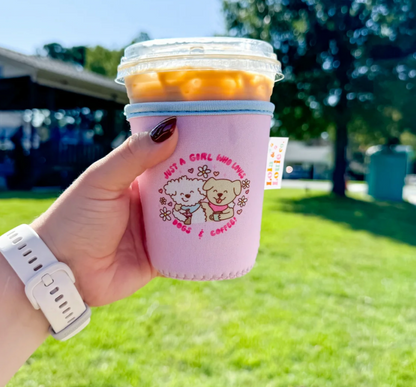 Lola & Louie Just a Girl Coffee Sleeve