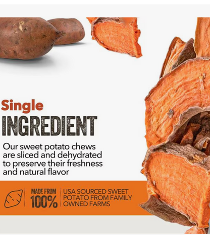 Gaines Family Farmstead Sweet Potato Chews Grain-Free Dog Treats,