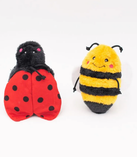 Zippypaws Crinkle 2-Pack (Bee and Ladybug)