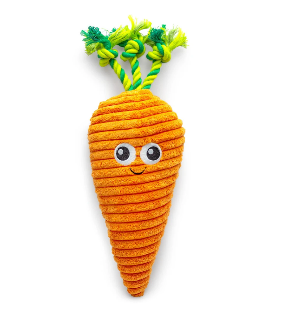 THOOZYPET CARROT PLUSH DOG TOY