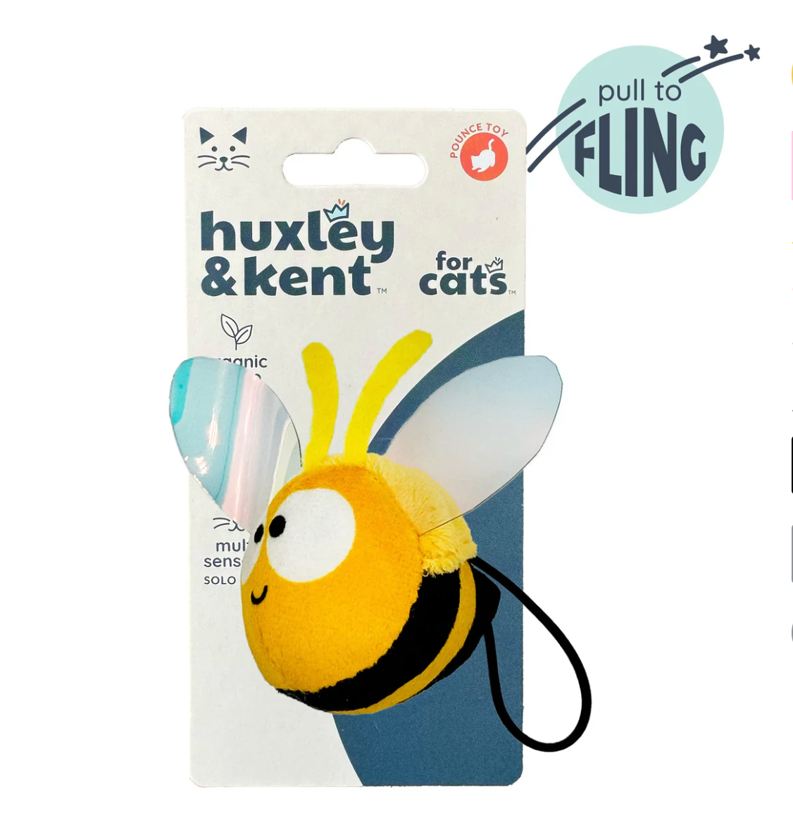 Huxley & Kent bumble bee flinger cat toy