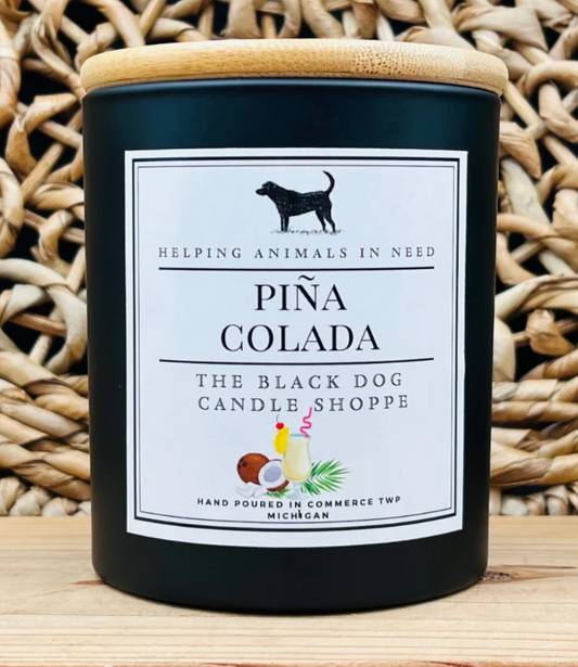 The Black Dog Candle Co. Pina Colada - Classic Candle