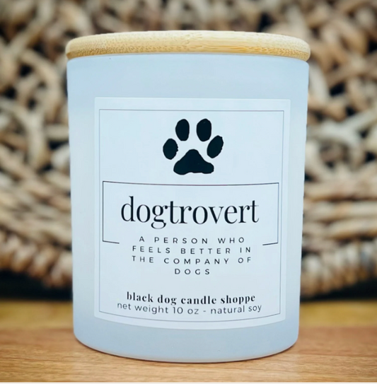 The Black Dog Candle Co. Dogtrovert Dog Lover Candle