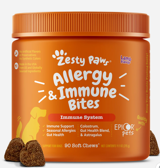 Zesty Paws Allergy & Immune Bites for Dogs
