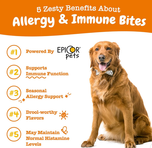 Zesty Paws Allergy & Immune Bites for Dogs